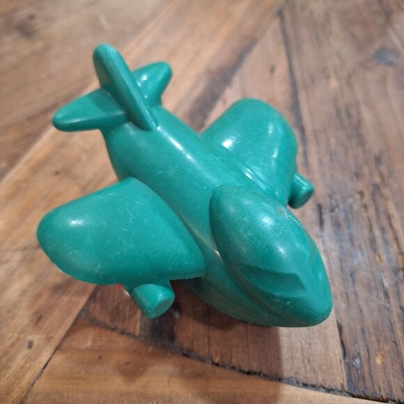 Viking Toys Sweden Jumbo Plane 1148 Green Play Vehicle Rubber Wheel Air Toddler - Picture 2 of 5